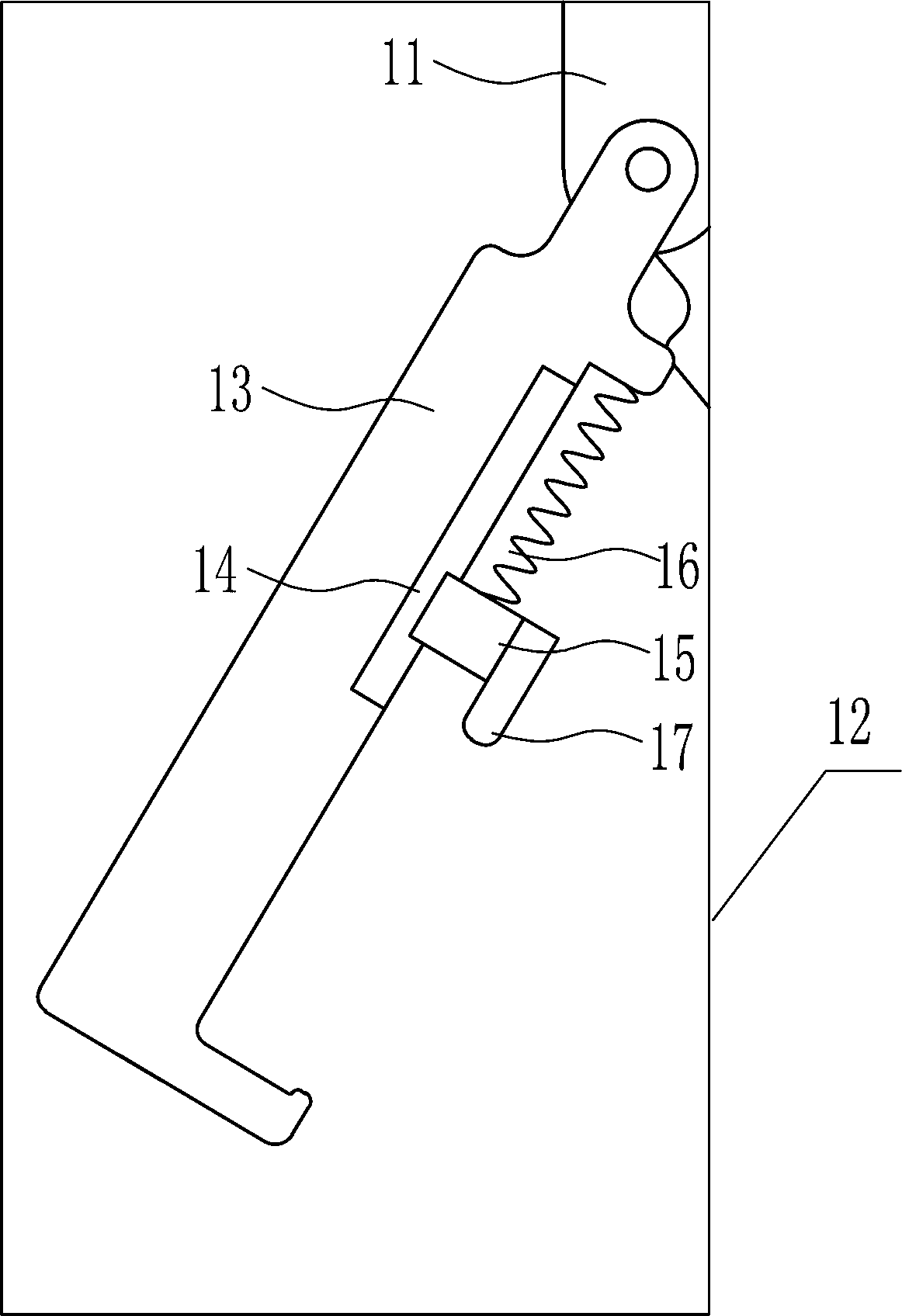 On-the-back leg stretching and retracting exercising device used for osteoarthritis