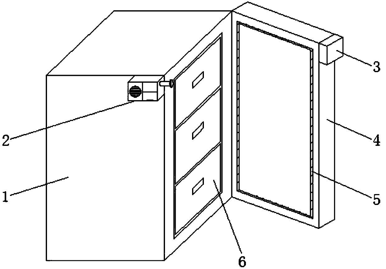 Door unclosing alarm device for refrigerator freezing chamber