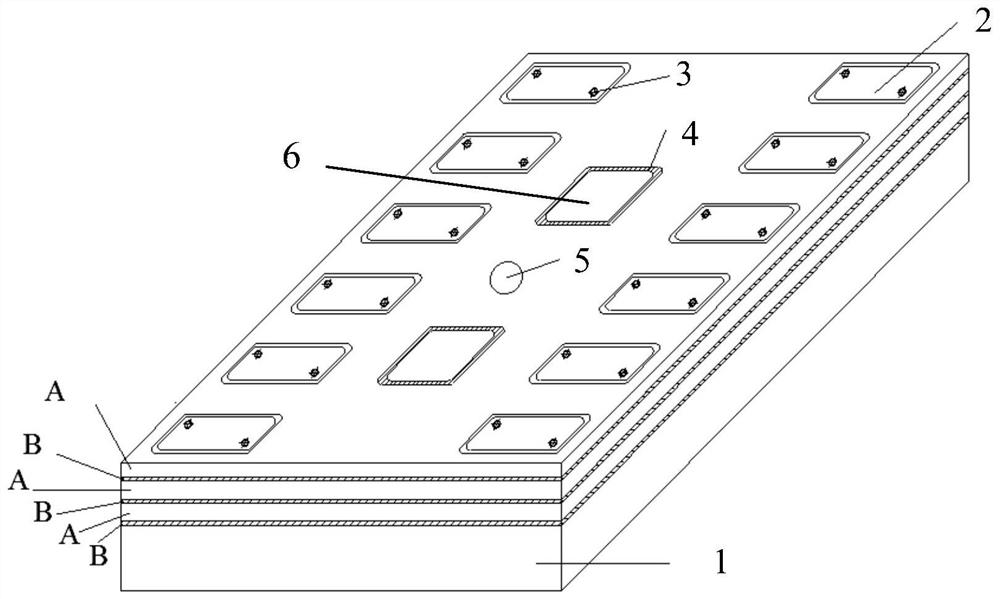 One-dimensional periodic cushion vibration reduction ballast bed vibration isolation frequency band regulation and control design method