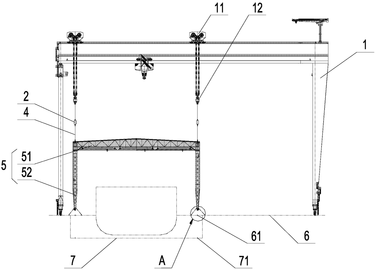 Integral hoisting system for movable shelter