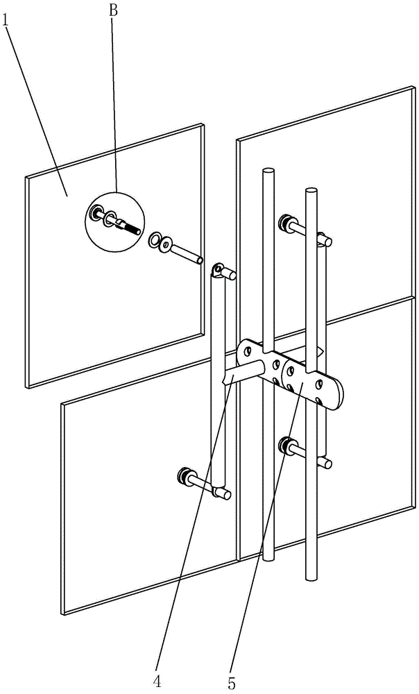 Construction technology of point-type glass curtain wall with stable glass panel connection
