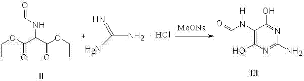 Method for preparing 2-amino-4,6-dichloro-5-formamido pyrimidine