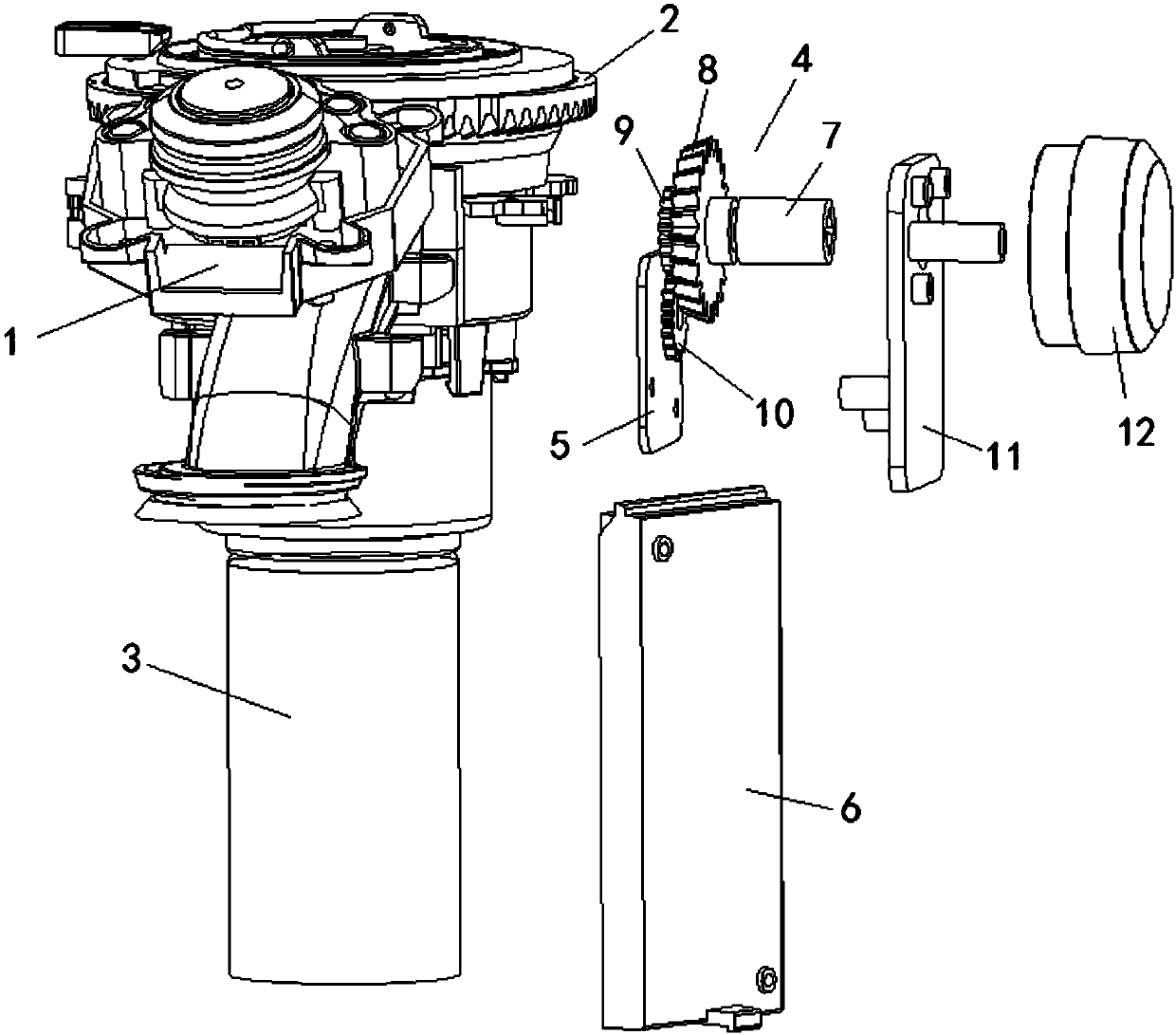 Rotational speed regulating system of bean grinding device