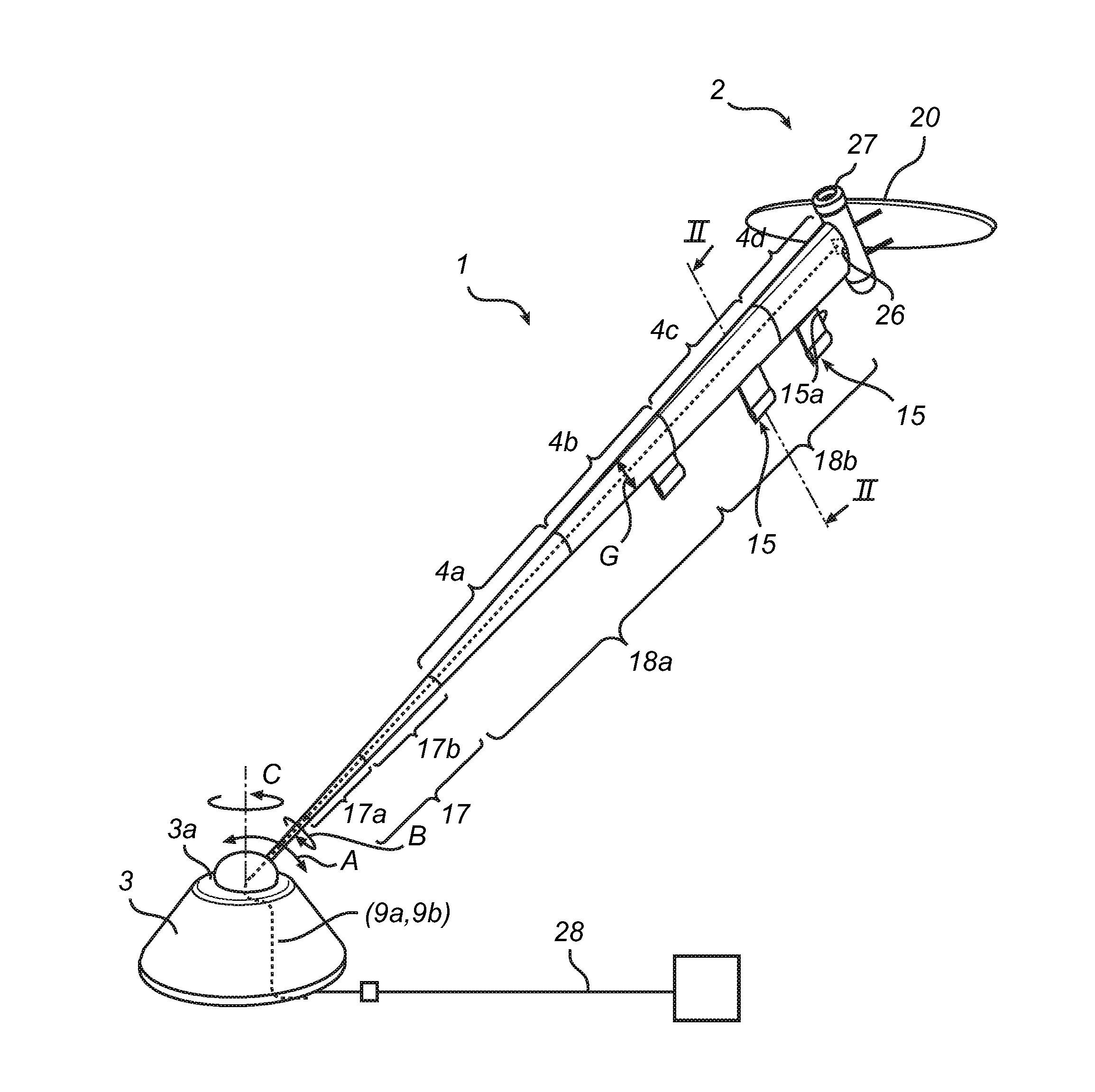 Tether for submerged moving vehicle