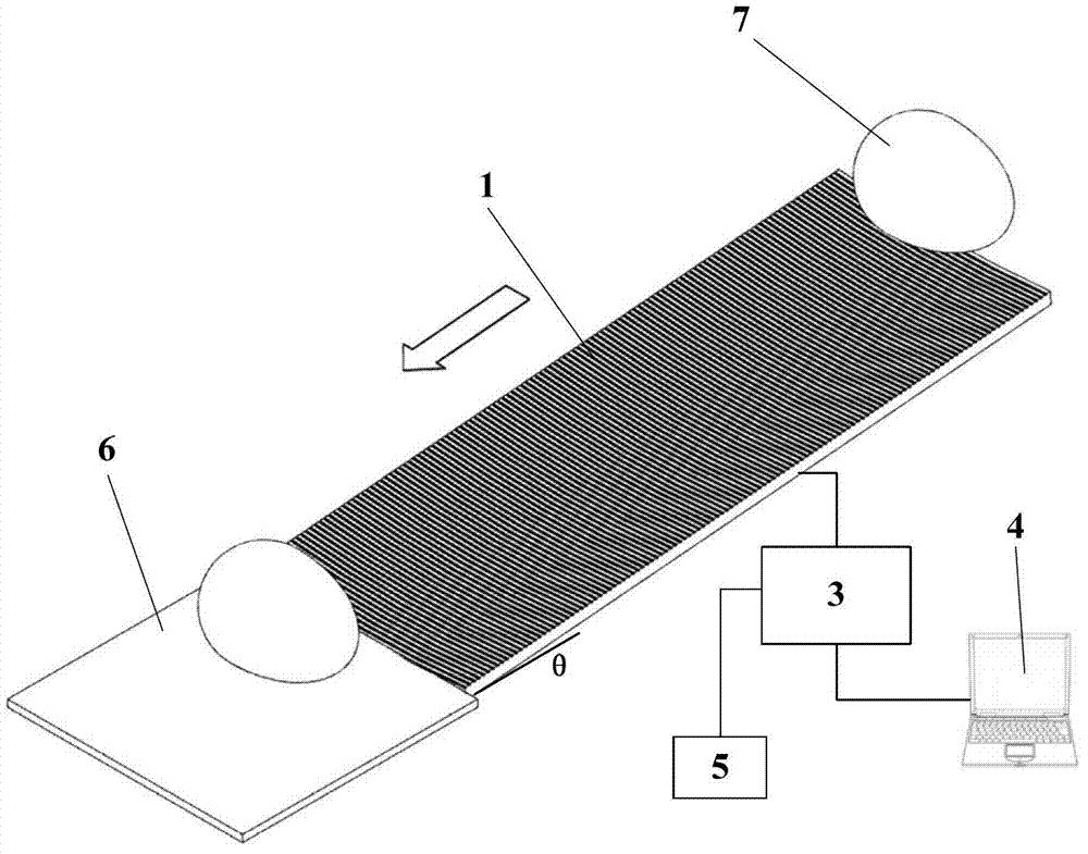 Acoustic detection method and device for egg cracks based on continuous vibration sound production