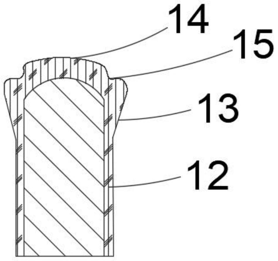 Wafer lifting column, preparation method thereof and wafer processing equipment