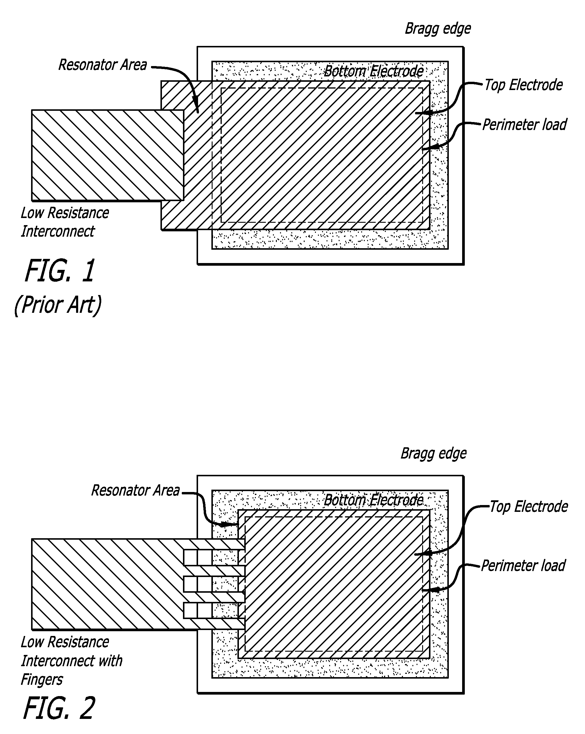 Methods of Contacting the Top Layer of a BAW Resonator