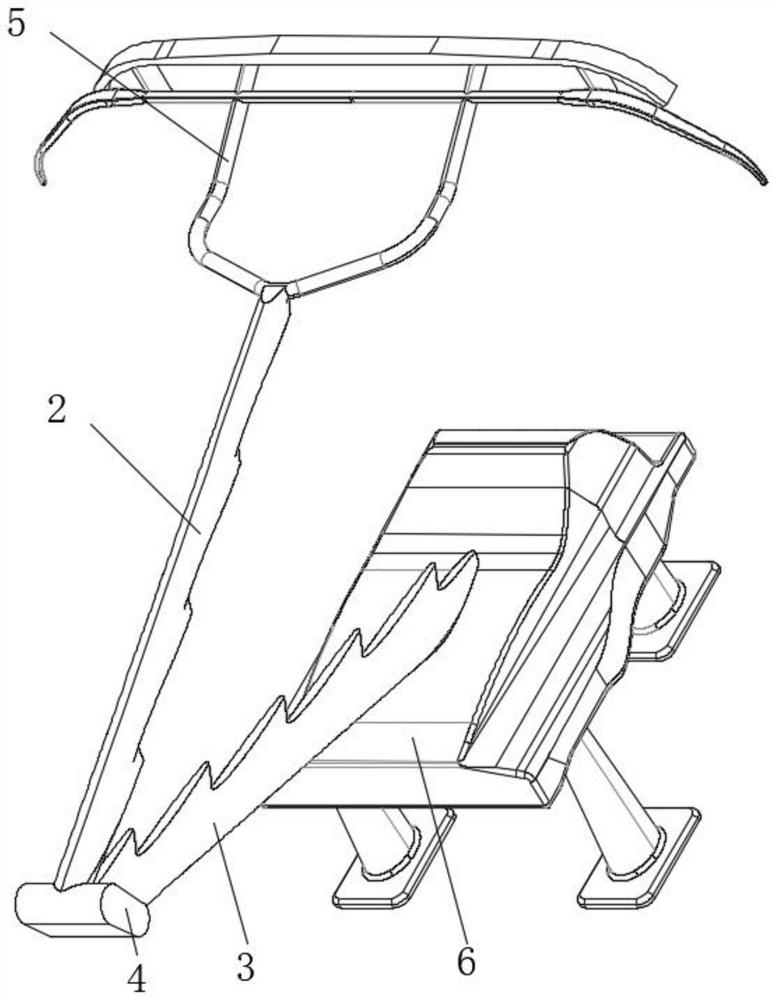 Pantograph structure for train