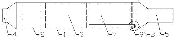 Exhaust gas filter capable of adjusting exhaust gas resistance and having good blank smoke filtering effect