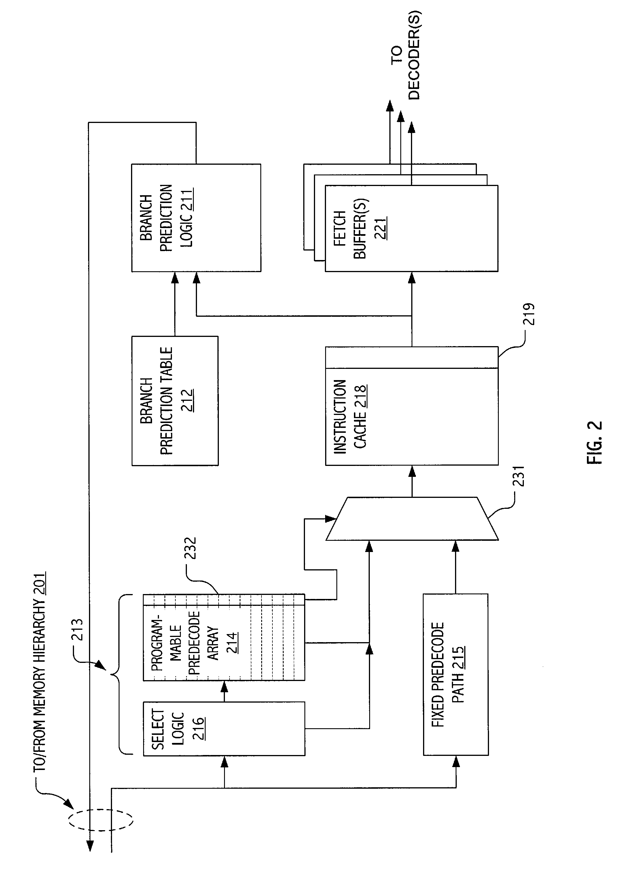 Patchable and/or programmable pre-decode