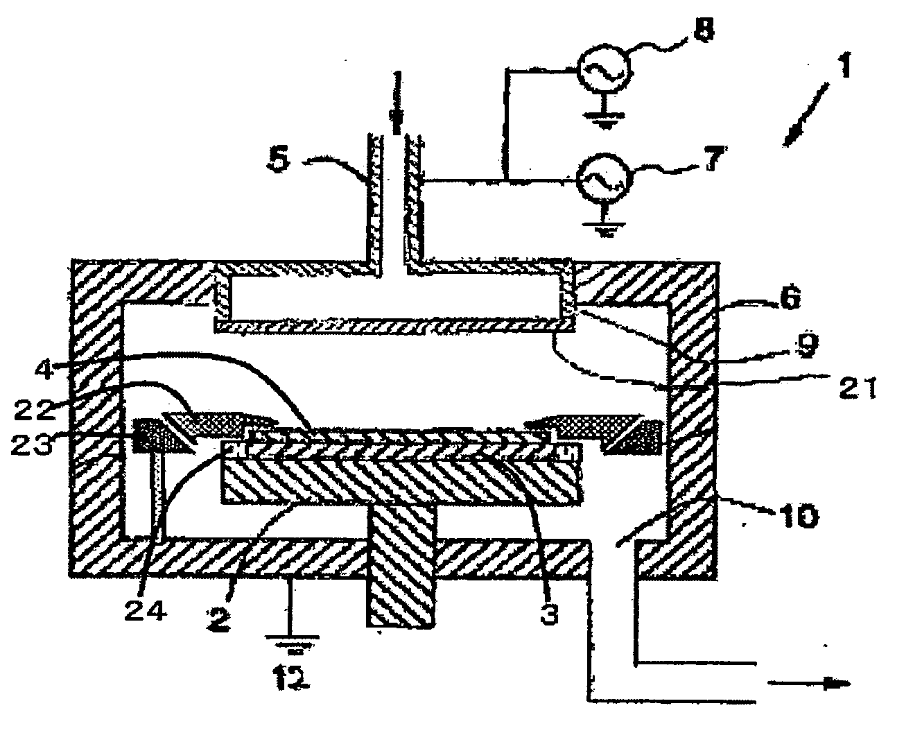 Plasma CVD film formation apparatus provided with mask