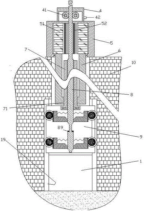 Novel water-conservancy gate device and application method thereof