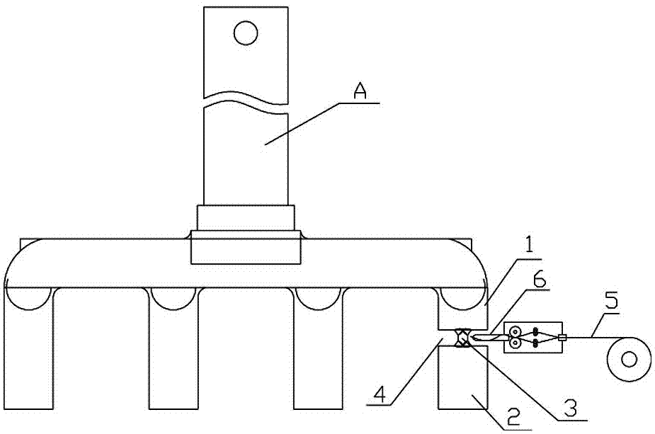 An automatic welding repair method for anodized steel claw head