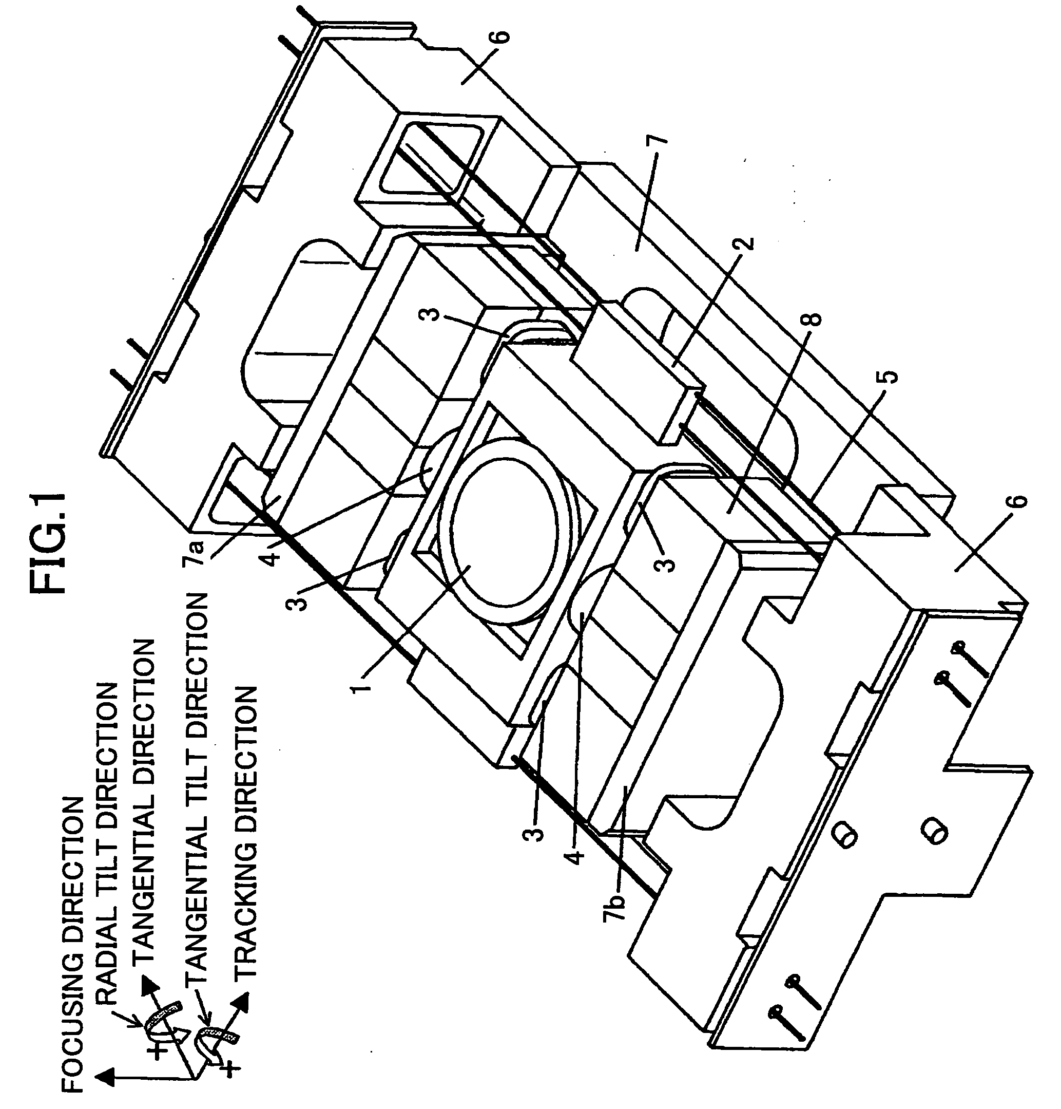 Object lens driving device, optical pickup, and optical disk drive