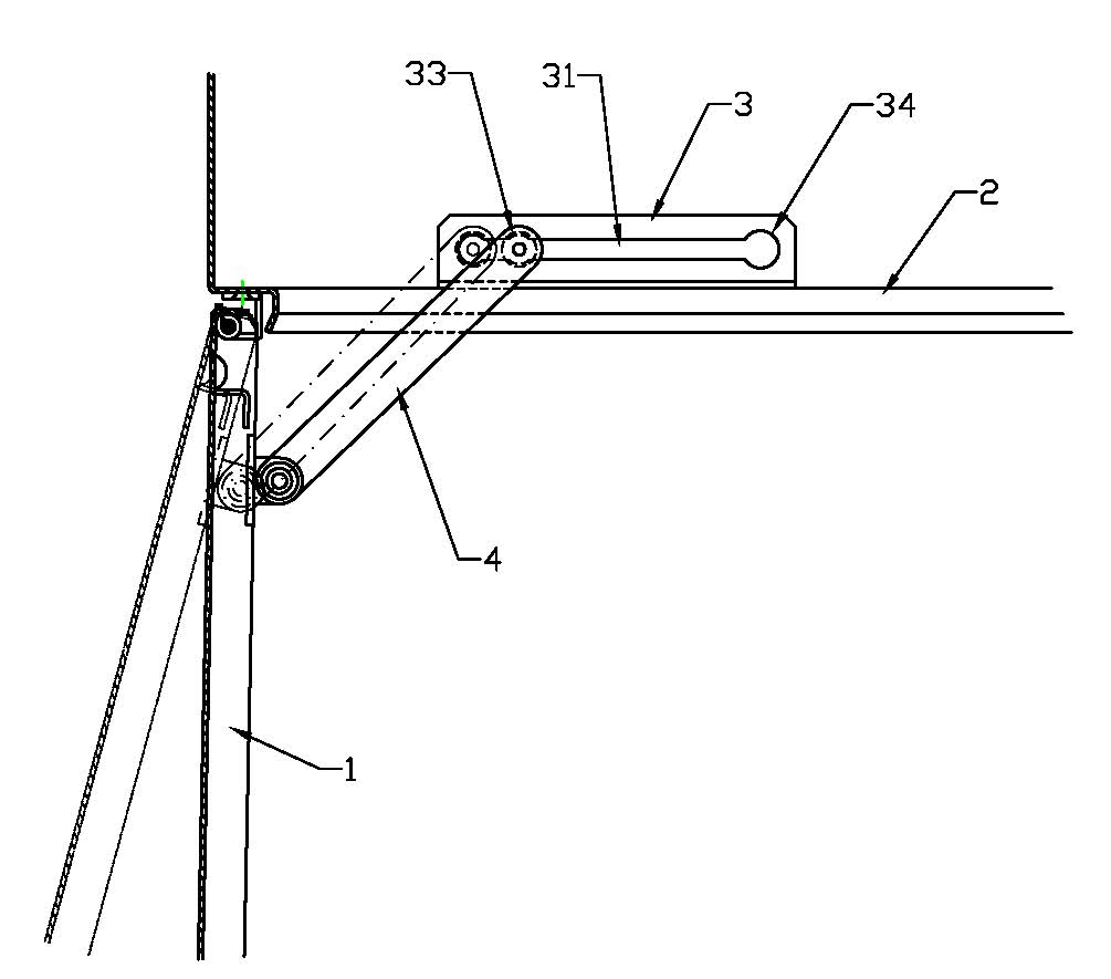 Switch cabinet door support structure