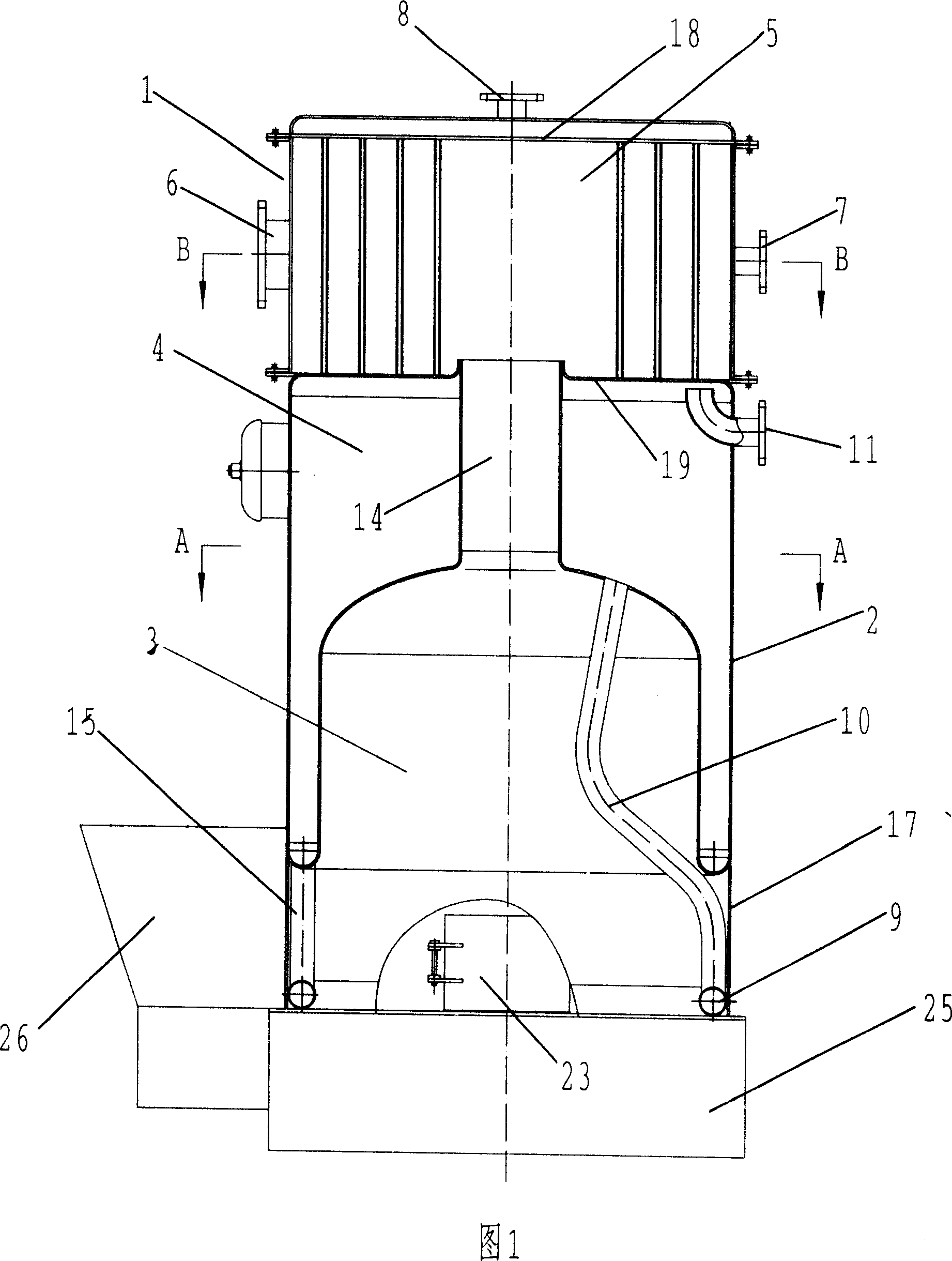 Vertical steam boiler