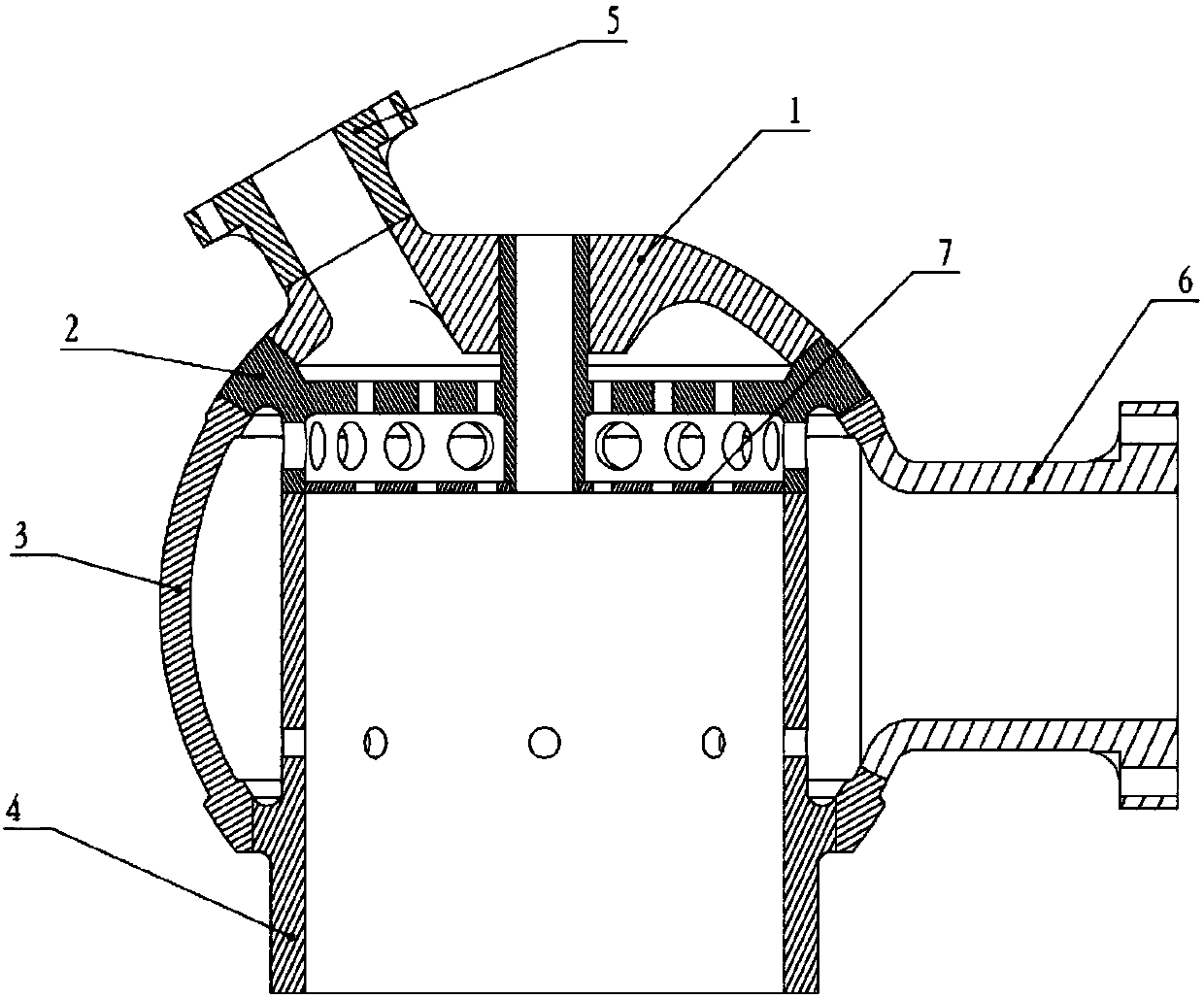 High-pressure-bearing pre-combustion chamber head shell structure