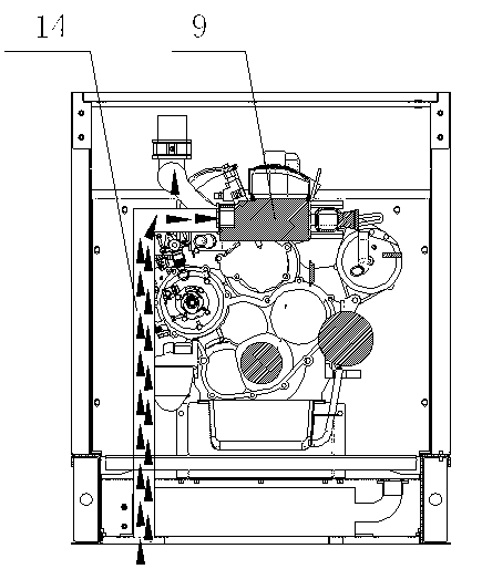 Vehicle-mounted generator set