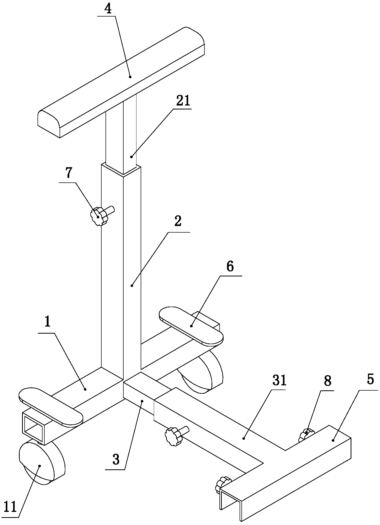 Mobile auxiliary motion device for critical patient