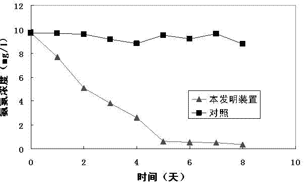 Aerobiont membrane wastewater treatment device