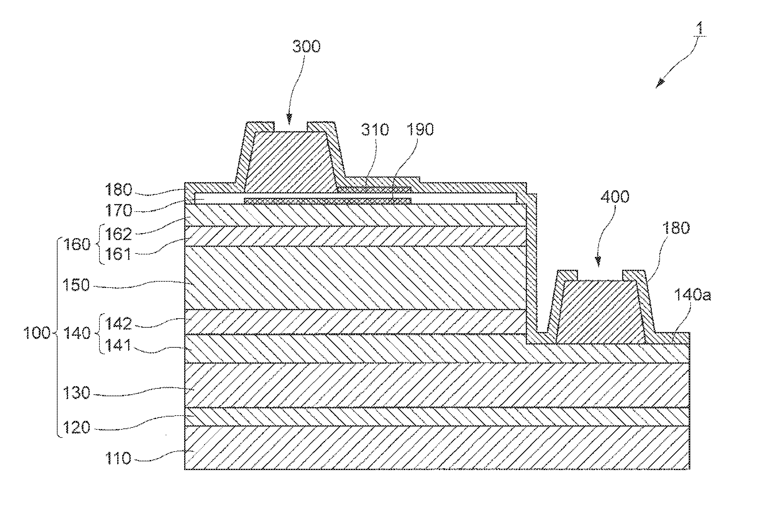 Semiconductor light emitting element and light emitting device