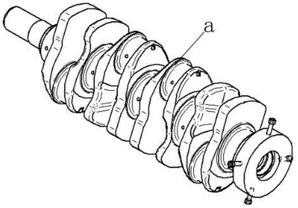 A method for removing traces on the surface of an automobile crankshaft