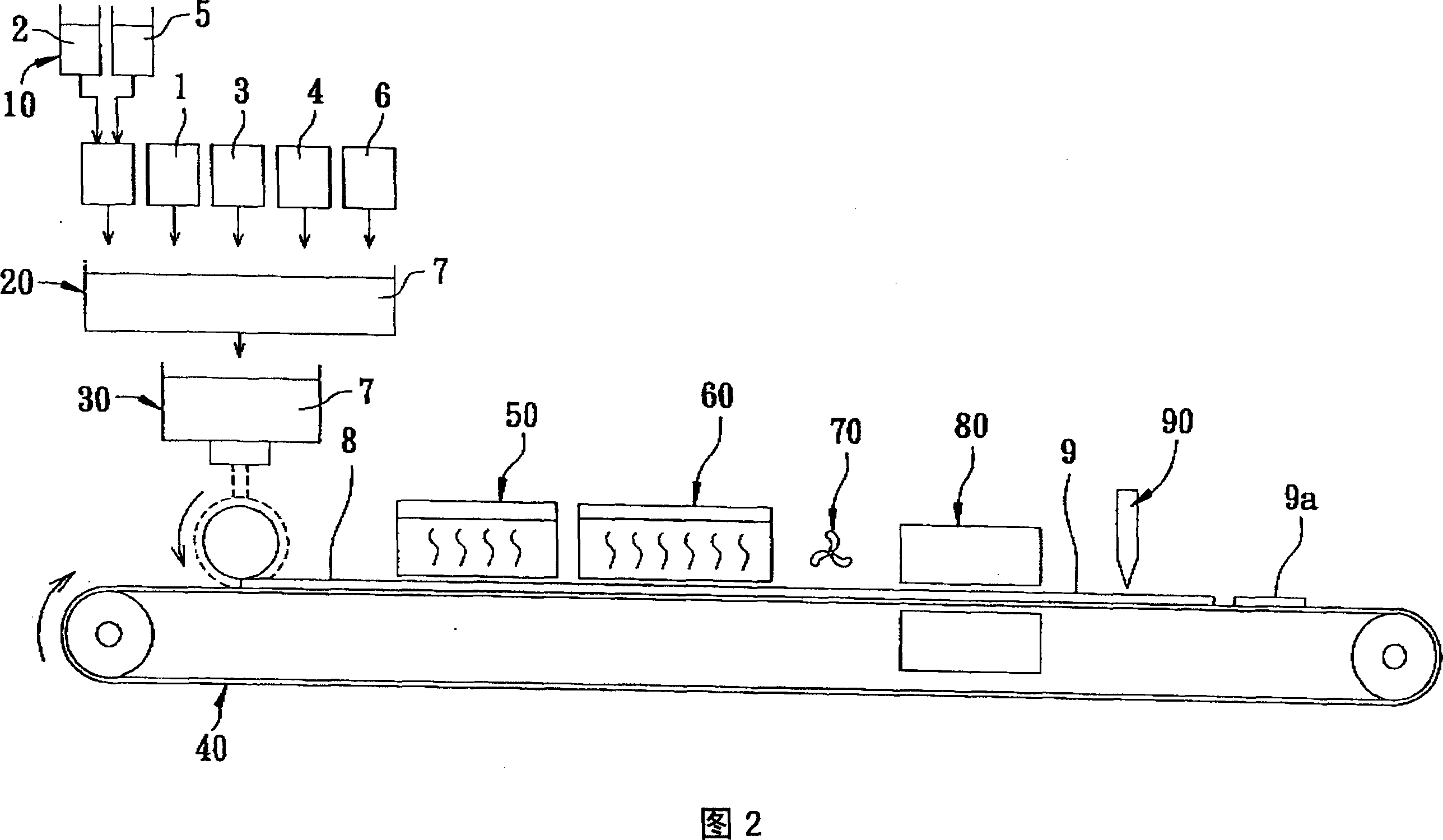 Method for producing foaming cushion
