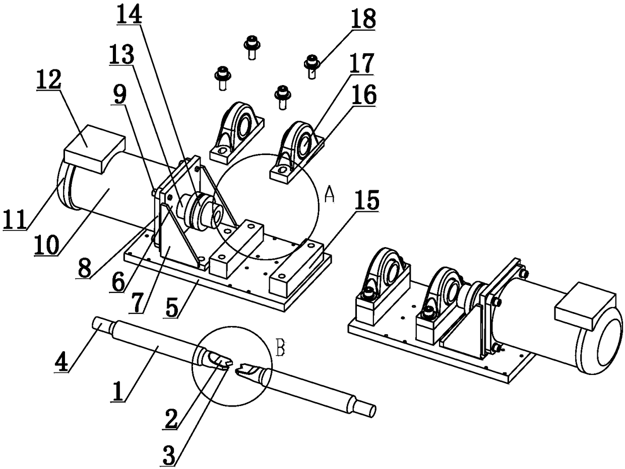 Plastic chemical barrel shell breaking device used for recycling