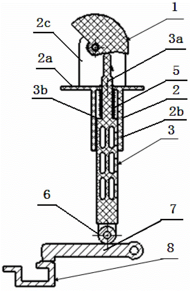 Breaker contact state indicating mechanism