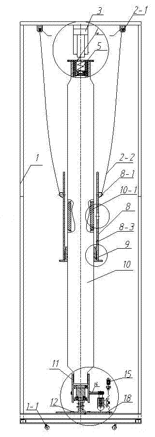 Down-hole annular blowout preventer experiment bench