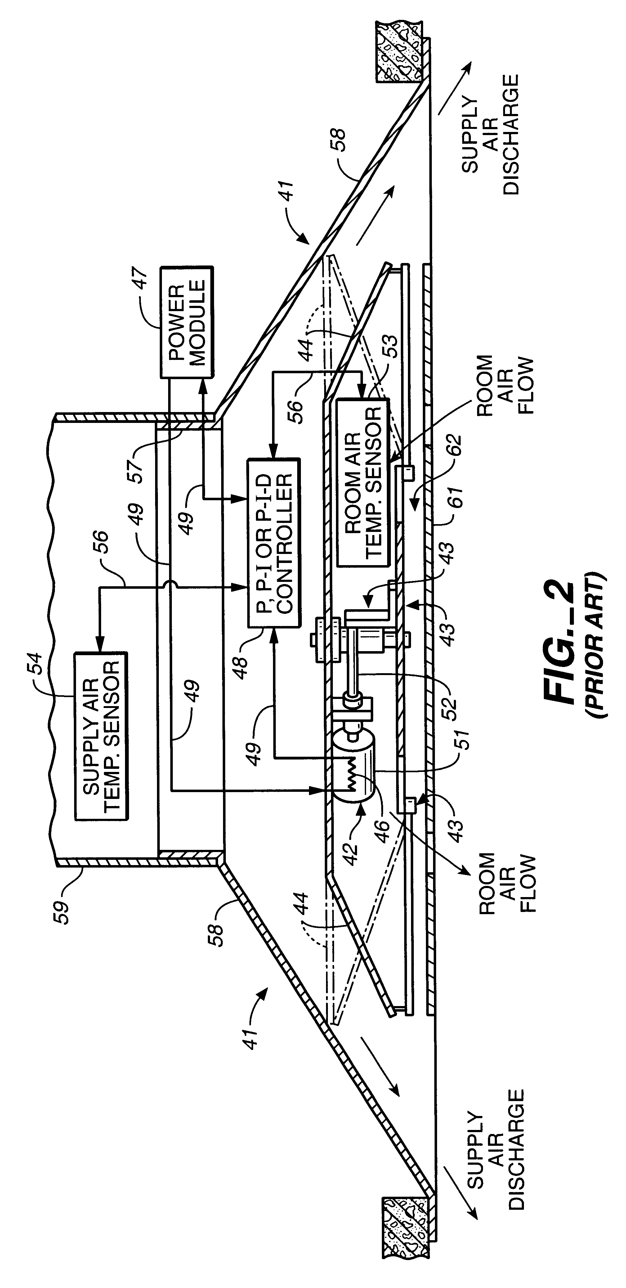 Variable-air-volume diffuser actuator assembly and method