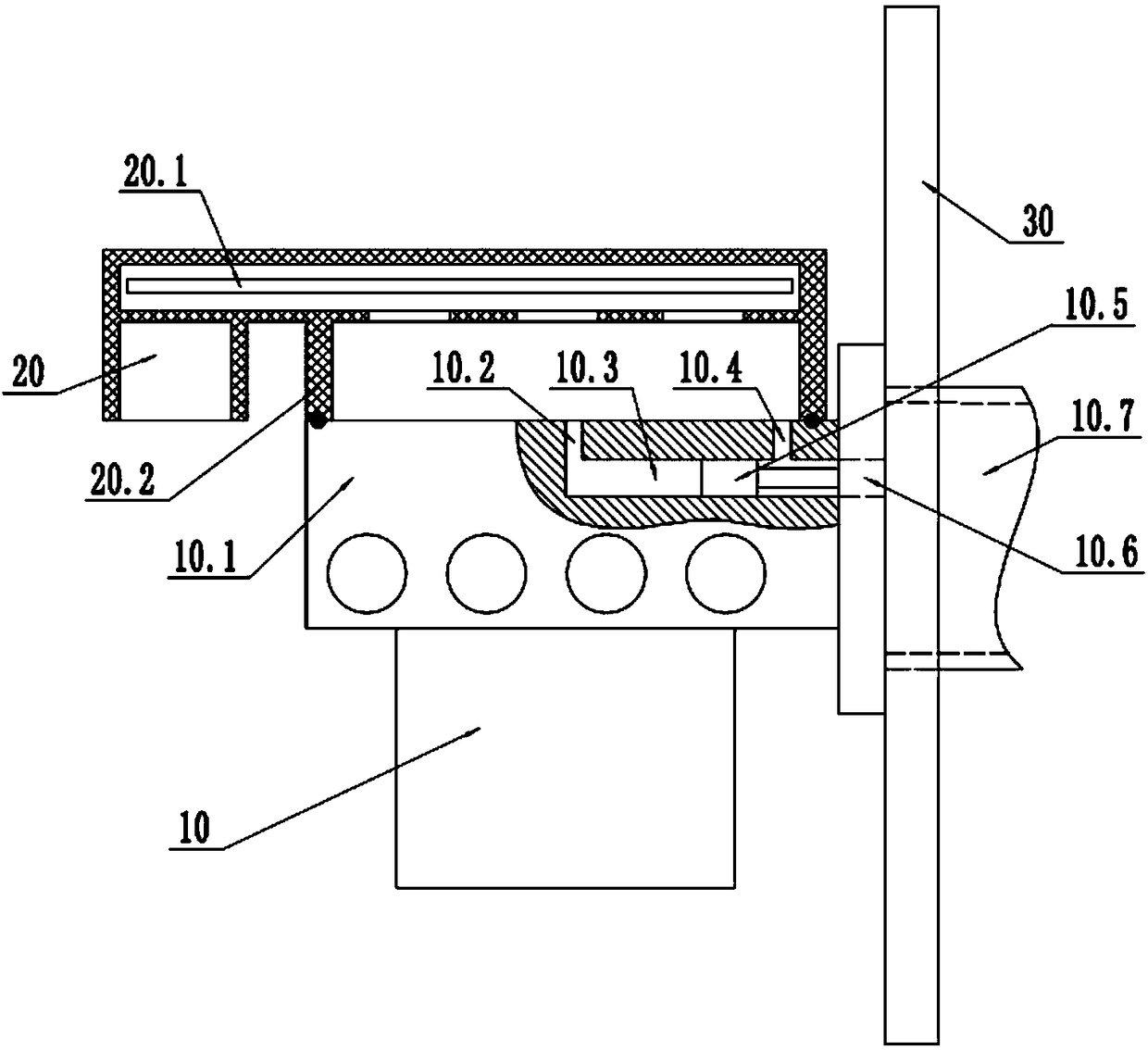 Waterproof and breathable structure of electronic control unit of electronic control brake system