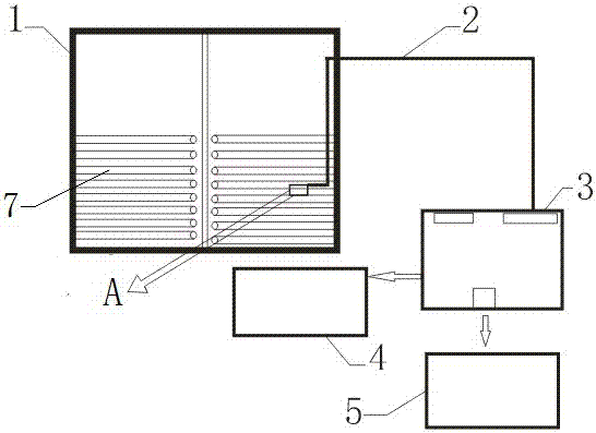 Device, system and method for measuring ice thickness of ice storage device