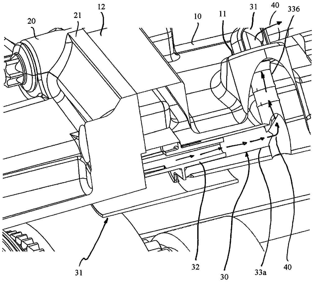 Transmission with a separate breather element