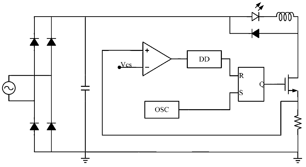 Constant-current drive circuit of LED switching power supply