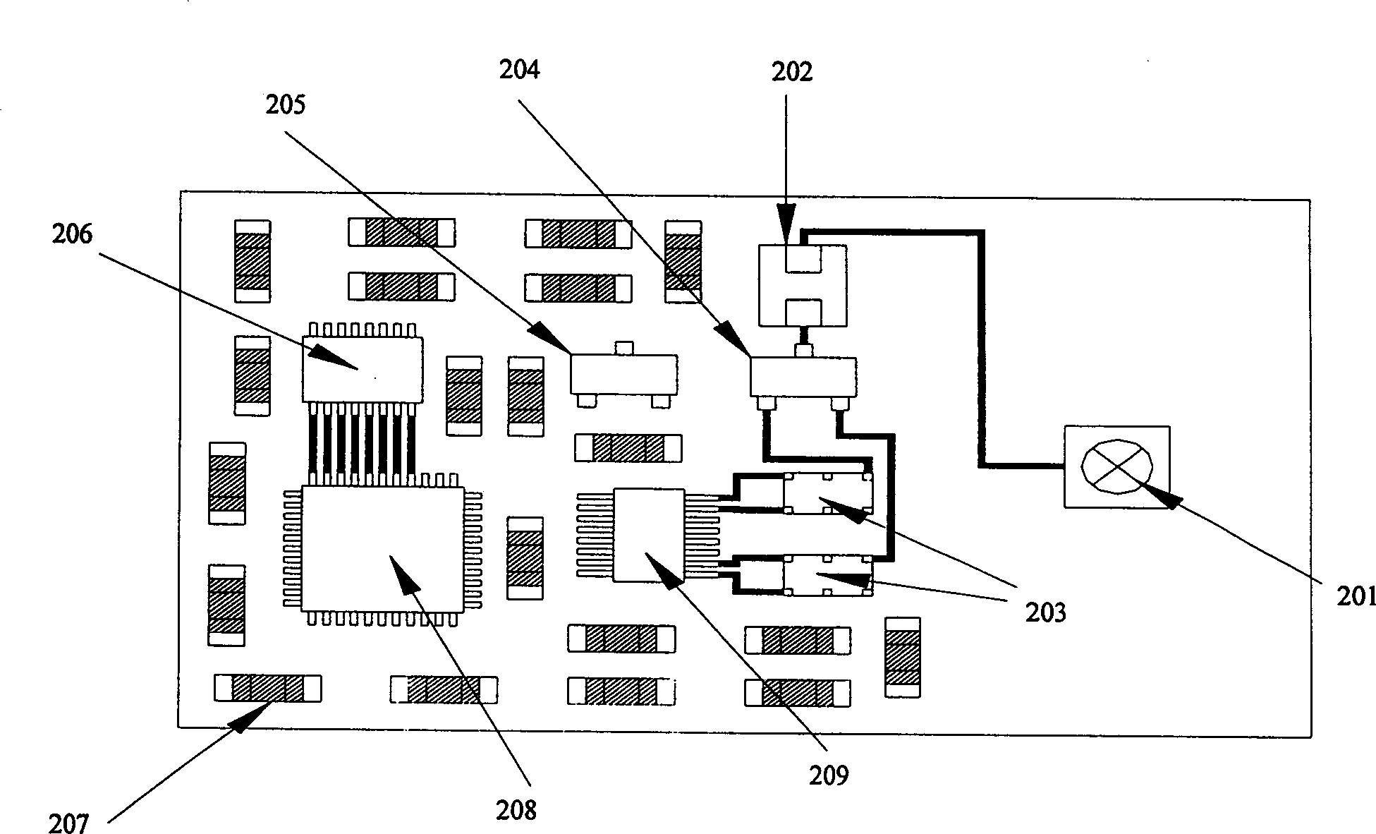 Multi-layer circuit module with multi-layer ceramic substrate and embedded passive element