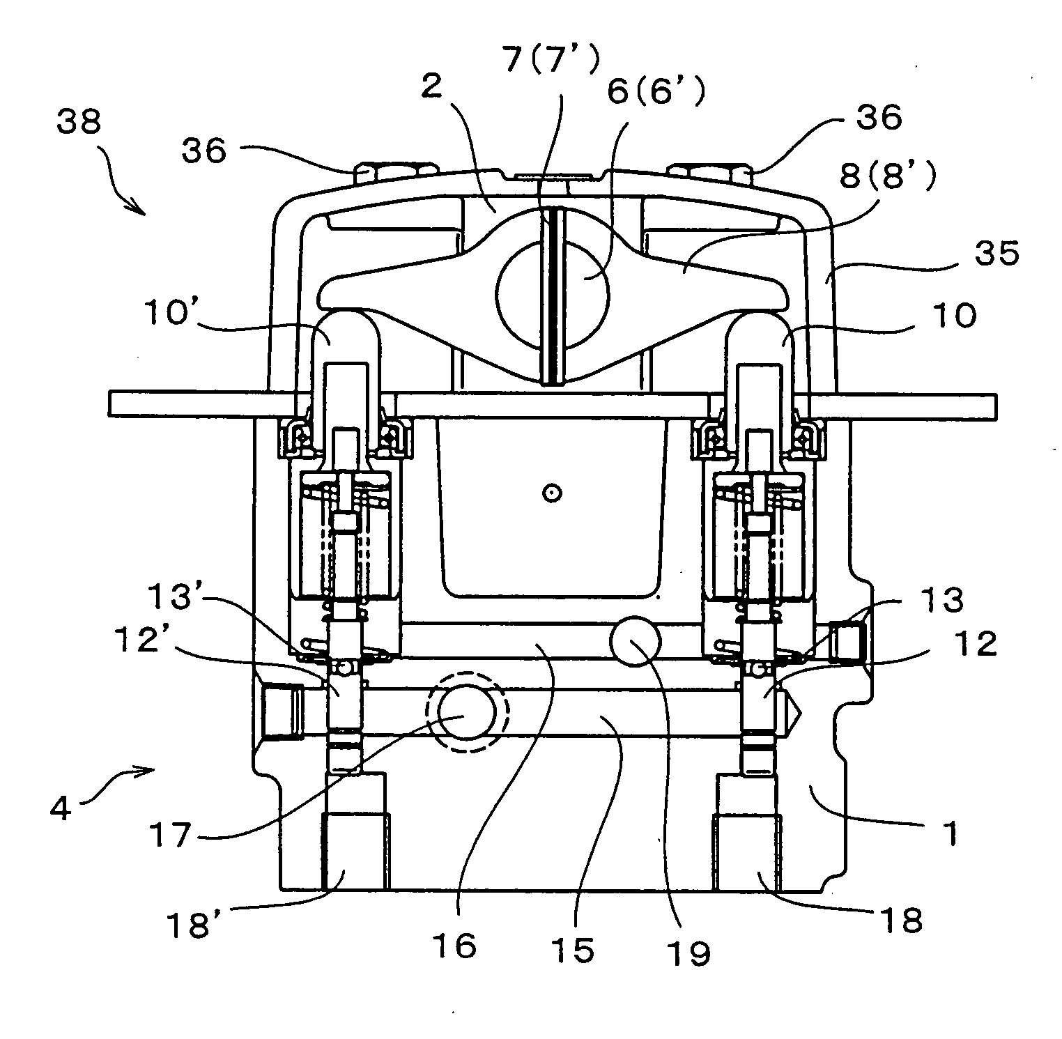 Operating lever device
