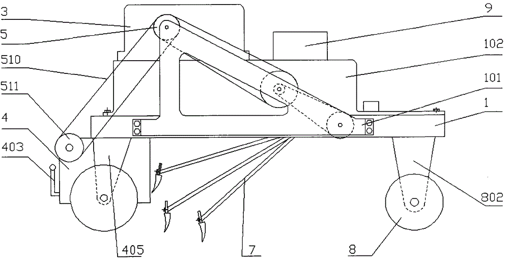 A remote control electric tiller for greenhouse