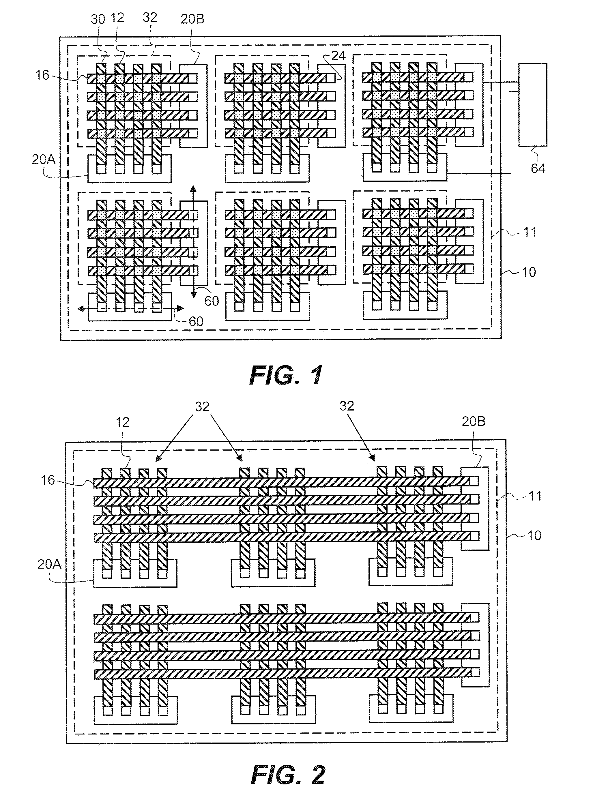 Chiplet display with oriented chiplets and busses