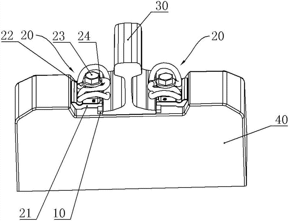 Rail fastener system