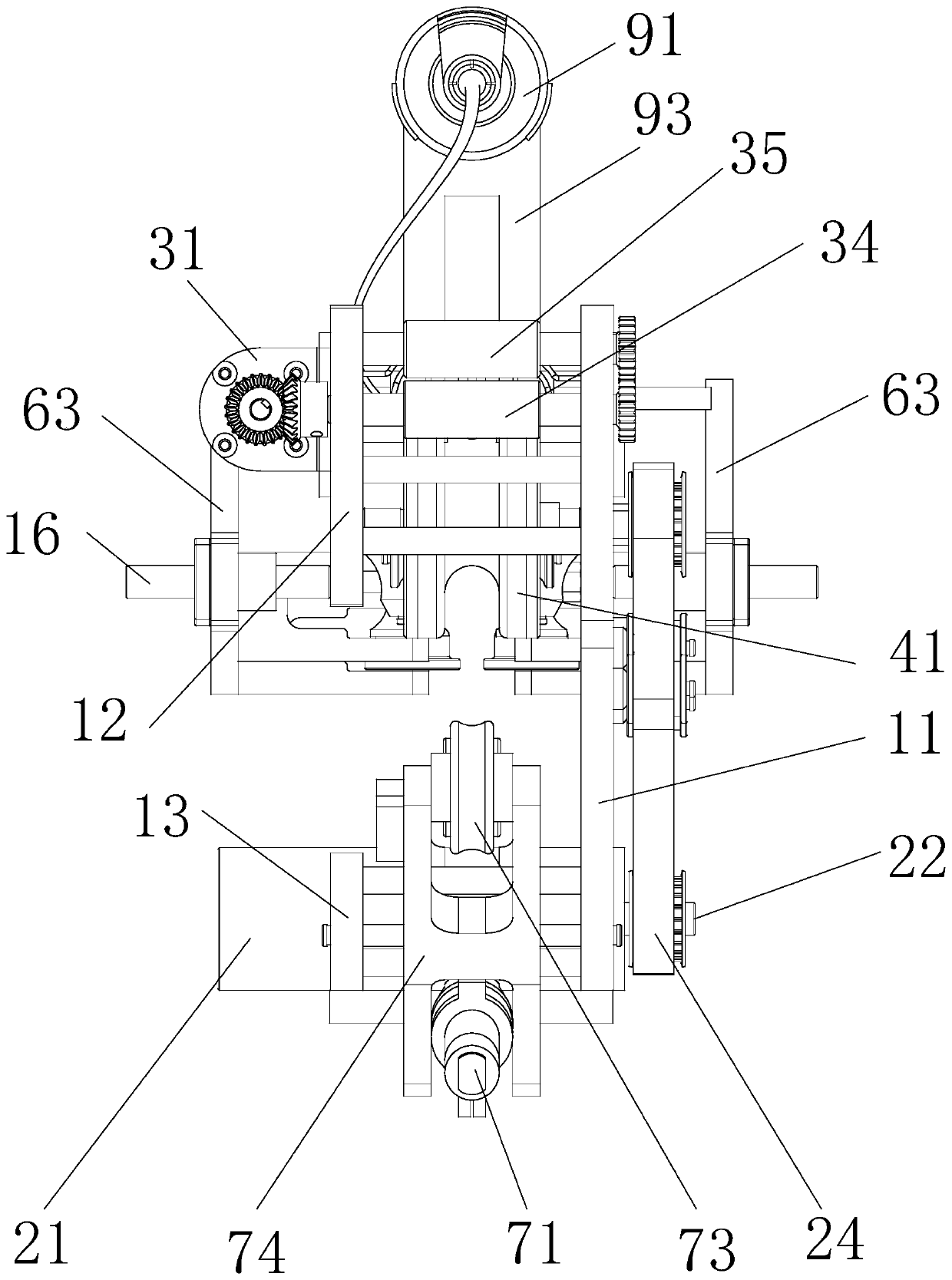 Intelligent insulating sheath wrapping device for line