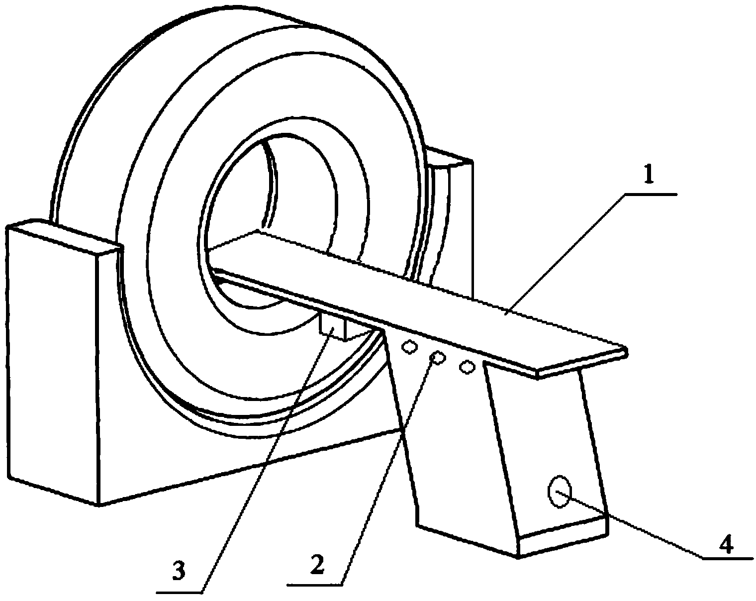 Human body pressure alleviation device for computed tomography (CT)