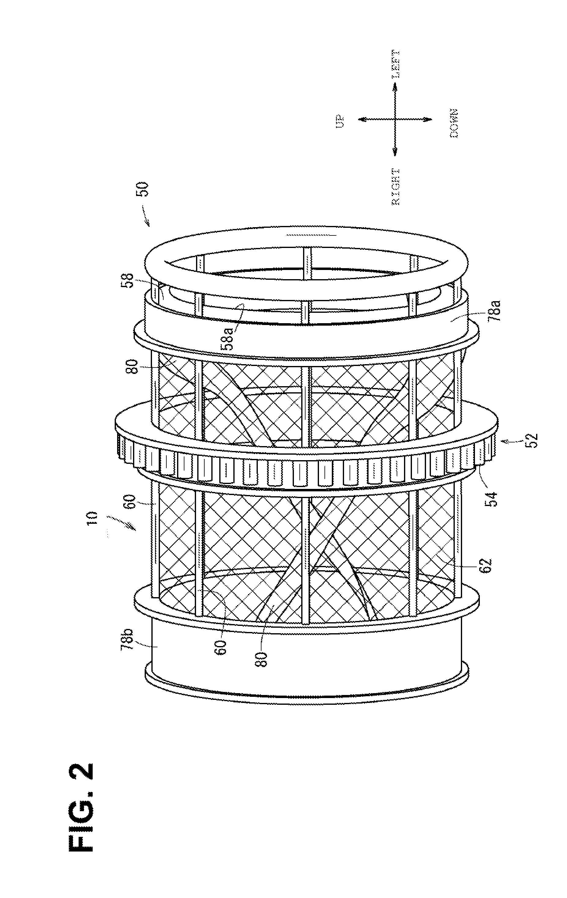Rotary drum type litter separating apparatus