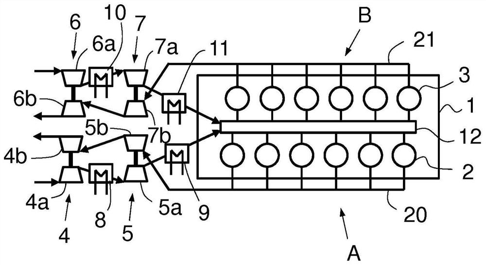 multi-cylinder piston engine