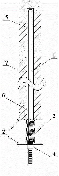 A kind of prestressed anchor rod for underground engineering model test and its application method