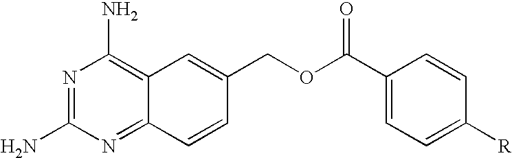2,4-Diamino quinazoline and pyridopyrimidine ester derivatives as dihydrofolate reductase inhibitors