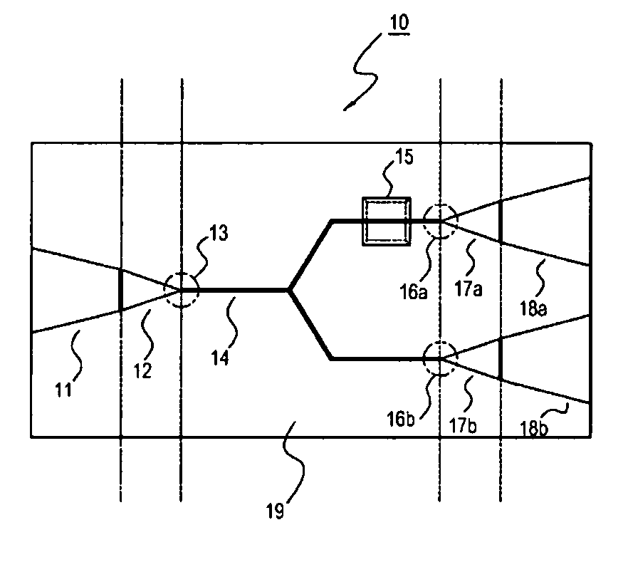 Metal waveguide device and NANO plasmonic integrated circuits and optical integrated circuit module using the same