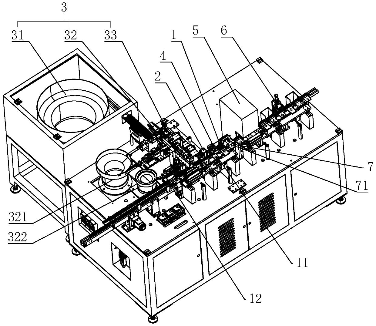 Integrated production line for covering and detecting relay base