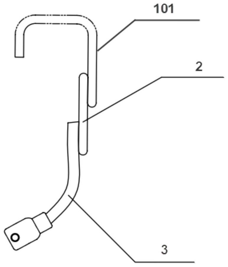 Non-excitation switch wiring structure and transformer