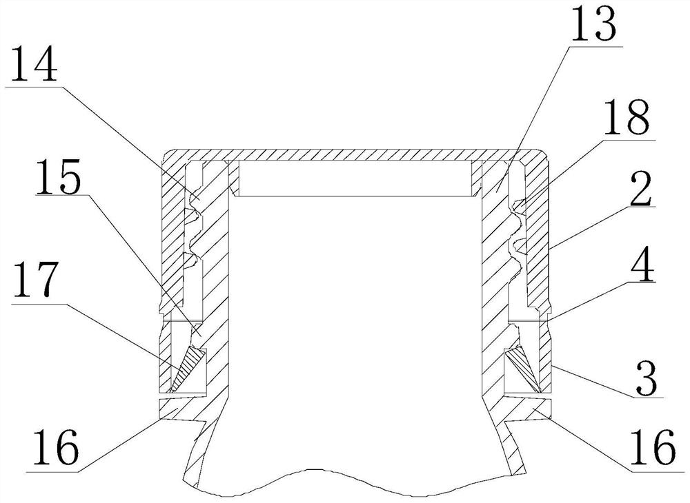 Plastic bottle opening packaging cover and forming method thereof